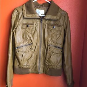 Brown flight style jacket